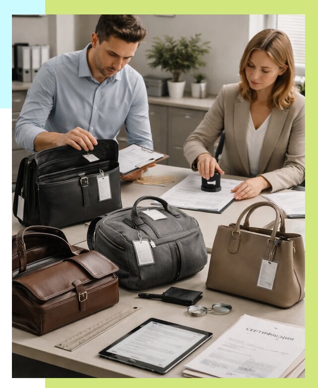 Сертификация сумок в Георгиевске от 7730 руб. | Алешин-Грг