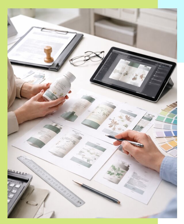 Профессиональная разработка дизайна и текста этикетки продукции в Георгиевске