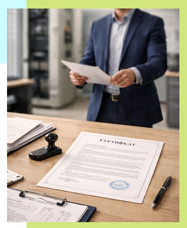 Сертификат на оборудование в Георгиевске от 15461 р. | Алешин-Грг