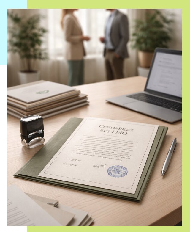 Сертификат без ГМО в Георгиевске от 7730 р. оформить срочно Алешин-Грг