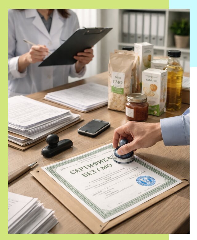 Получение сертификата Без ГМО для продукции в Георгиевске