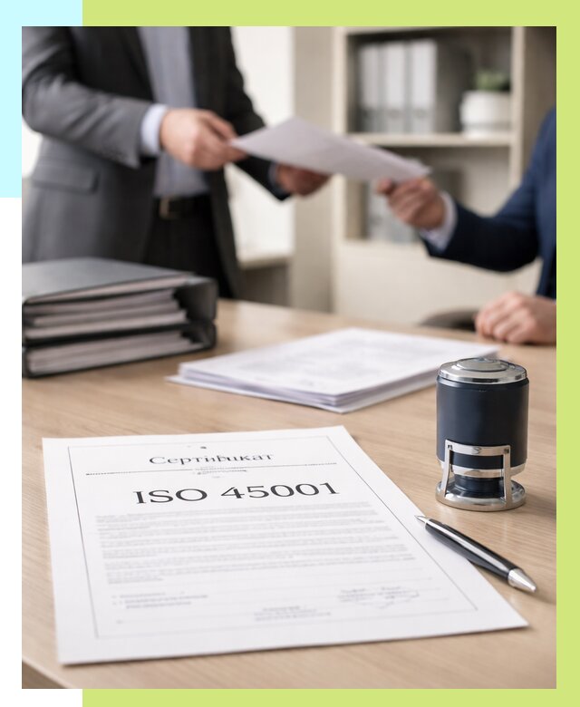 Сертификат ISO 45001 в Георгиевске под ключ от 46382 р. | Алешин-Грг