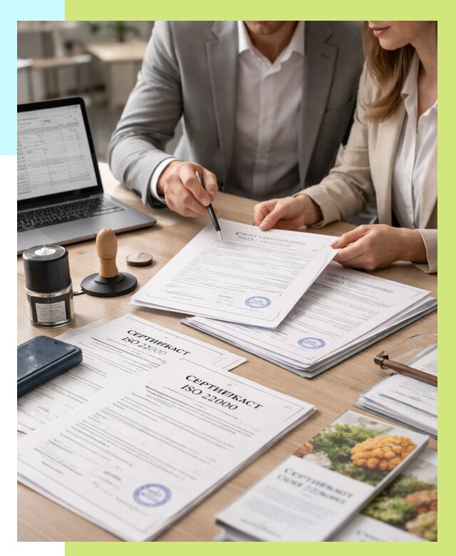 Сертификат ISO 22000 в Георгиевске от 41228 р. под ключ | Алешин-Грг